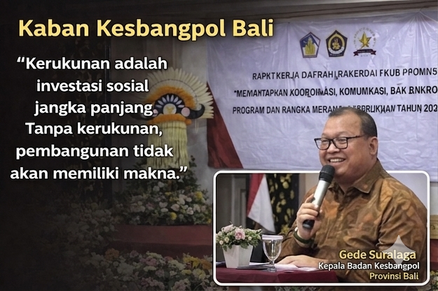 kaban-kesbangpol-bali-tekankan-penguatan-kerukunan-dan-deteksi-dini-konflik-pada-rakerda-fkub