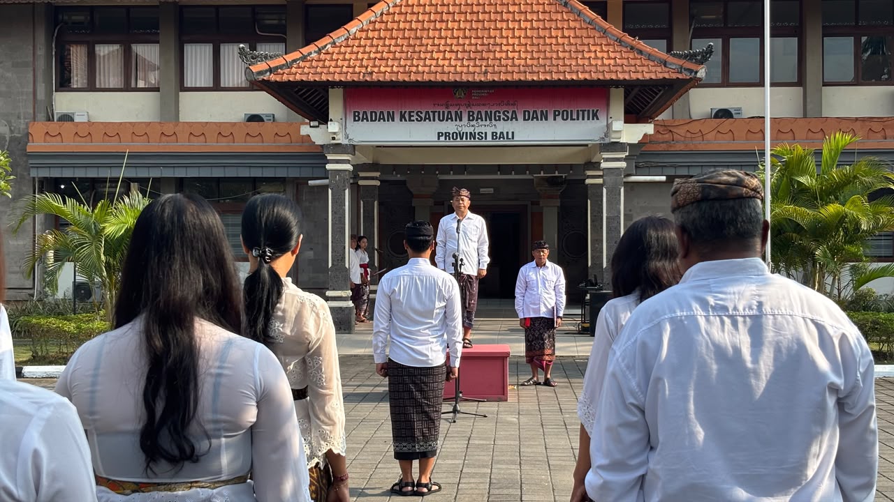 Badan Kesbangpol Bali Laksanakan Upacara Peringatan Hari Kesaktian Pancasila