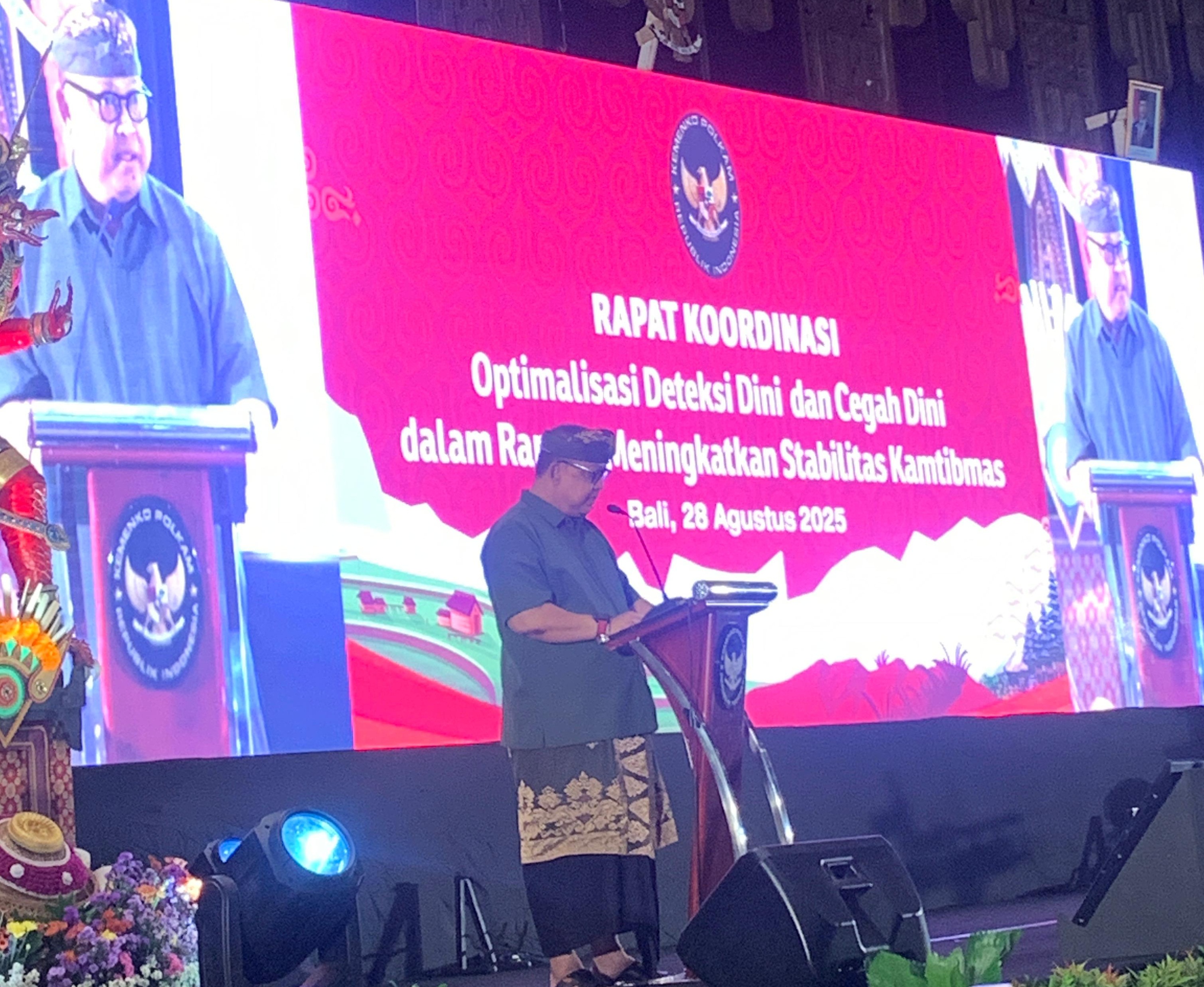 kaban-kesbangpol-bali-bacakan-sambutan-gubernur-bali-pada-rakor-optimalisasi-deteksi-dini-dan-cegah-dini