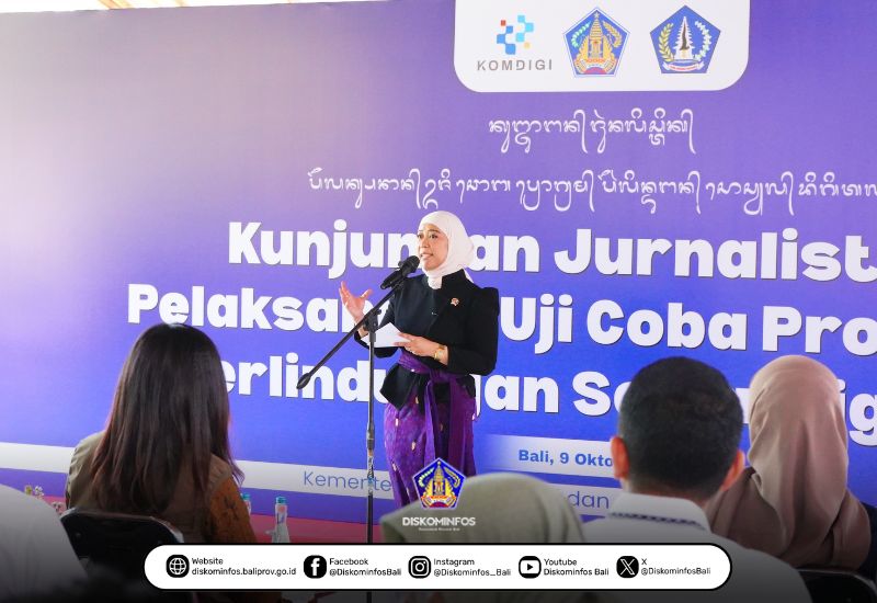 Menteri Komdigi Tinjau Uji Coba Perlinsos Digital di Bali, Perkuat Layanan Sosial yang Inklusif